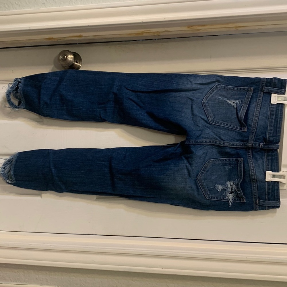 Distressed jeans